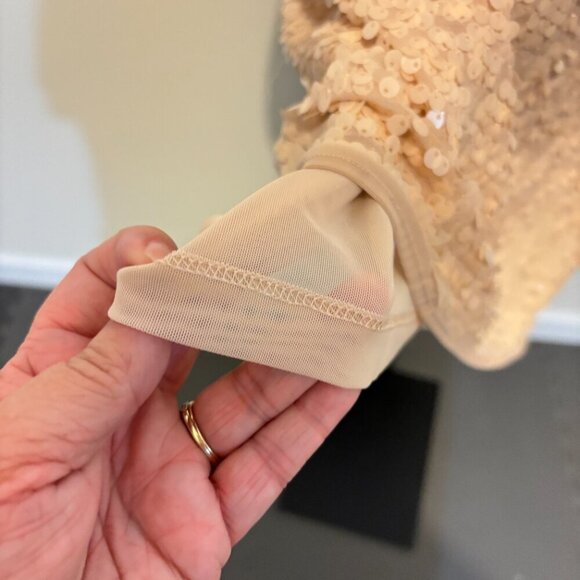 BCBGMaxAzria Maura Rose Sequin Dress - Picture 7 of 9